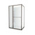 Tivoli Inslide Shower 1200 x 1000mm Gunmetal Corner Contour Plus Wall Centre Waste Right Hand