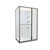 Tivoli Inslide Shower 1200 x 1000mm Gunmetal Side Recessed Wall Centre Waste Left Hand