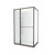 Tivoli Inslide Shower 1200 x 900mm Gunmetal Corner Contour Plus Wall Centre Waste Right Hand