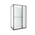 Tivoli Inslide Shower 1200 x 900mm Gunmetal Corner Contour Plus Wall Centre Waste Left Hand
