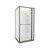 Tivoli Inslide Shower 1000 x 1000mm Gunmetal Corner Contour Plus Wall Centre Waste