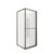Tivoli Inslide Shower 900 x 900mm Gunmetal Corner Contour Plus Wall Centre Waste