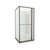 Tivoli Inslide Shower 1000 x 1000mm Gunmetal Corner Contour Plus Wall Rear Waste