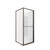 Tivoli Inslide Shower 900 x 900mm Gunmetal Corner Contour Plus Wall Rear Waste