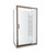 Tivoli Inswing Shower 1200 x 1000mm Gunmetal Corner Contour Plus Wall Centre Waste Left Hand