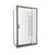 Tivoli Inswing Shower 1200 x 900mm Gunmetal Corner Contour Plus Wall Centre Waste Left Hand