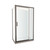 Tivoli Inswing Shower 1200 x 900mm Gunmetal Flat Wall Centre Waste Left Hand