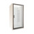Tivoli Inswing Alcove Shower 1000 x 1000mm Gunmetal Corner Contour Plus Wall Centre Waste