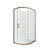 Tivoli Round Sliding Shower 1200 x 900mm Gunmetal Flat Wall Centre Waste Right Hand