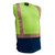 Caution Singlet Size 5XL Fluoro Yellow Navy