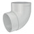 RP80 Stratus Bend M+F 80mm 95 Deg Gull Grey