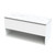 Pinnacle Pro Arctic Vanity 1200mm Left Hand Bowl Drawer Open Ultra Gloss White
