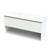 Pinnacle Pro Arctic Vanity 1200mm Right Hand Bowl Drawer Open White Melamine