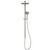 Waipori MK2 Rail Shower Brushed Nickel With Overhead 3 Star
