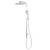 Waipori MK2 Rail Shower Chrome With Overhead 3 Star