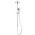Waipori MK2 Rail Shower Chrome With Overhead 3 Star