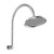 Wiltern Shower Arm & Rose High-Rise Chrome