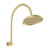Wiltern Shower Arm & Rose High-Rise Brushed Gold