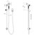 Wiltern Rail Shower Brushed Carbon