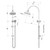 Cromford Twin Shower 210 mm Rose Brushed Gold