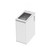 Mako 70 Laundry Cabinet 400mm Left Hinge 1 Door (F1) White Velvet Bright White Benchtop With Top Mount Sink (250 x 400) Tap Hole Only (No Tap)