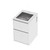 Mako 70 Laundry Cabinet 600mm 2 Drawer (F1) White Velvet Bright White Benchtop With Top Mount Sink (400 x 400) Tap Hole Only (No Tap)