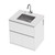 Mako 70 Laundry Cabinet 900mm 2 Drawer (F1) White Velvet Bright White Benchtop With Under Mount Sink (500 x 400) Chrome Gooseneck Sink Mixer Included