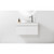 Wall Hung Vanity Soft Solid Surface 800mm 1 Drawer White Melamine