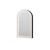 Mirrox Eclipse Front Lit LED Mirror Arch Black 900 x 500mm