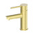 Dolce Basin Mixer Straight Spout All Pressure Brushed Gold