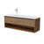 Flux Vanity 1500mm Left Offset Double Drawer Include Nuvolite Top