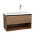 Flux Vanity 900mm Right Offset Single Drawer Include Nuvolite Top