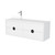 Full Moon Vanity 1500mm Left Offset Four Drawer Include Top