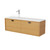 Half Moon Vanity 1500mm Left Offset Double Drawer Include Top
