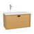 Half Moon Vanity 900mm Left Offset Single Drawer Include Top