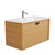 Half Moon Vanity 900mm Centre Integrated Basin Single Drawer Include Matte White Top