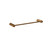 Lumi Single Towel Rail 300mm Brushed Bronze