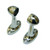 Towel Rail End Bracket Chrome For 19mm Tube White 028CP19T