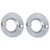Towel Rail End Bracket Chrome For 25mm Tube 2 Pack 107CP25