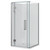 Acclaim Acrylic Shower 2 Sided 1000 x 1000mm Flat Wall Chrome