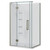 Acclaim Acrylic Shower 2 Sided 1200 x 915mm Corner Mould Brushed Nickel LH