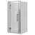 Acclaim Acrylic Shower 3 Sided 1000mm Flat Wall Brushed Nickel