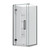 Aston Hinged Acrylic Shower 2 Sided 915 x 915mm Corner Mould Gunmetal