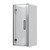 Aston Hinged Acrylic Shower 3 Sided 915mm Flat Wall Gunmetal