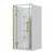 Aston Hinged Acrylic Shower 3 Sided 1000mm Corner Mould Brushed Brass