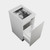 Modern Laundry Base Kit 450 1 Drawer White Kordura Top With Petite Stainless Steel Sink Timber Veneer