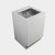 Modern Laundry Base Kit 600 1 Drawer White Kordura Top With Stainless Steel Sink White Gloss