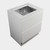 Modern Laundry Base Kit 750 2 Drawers White Kordura Top With Stainless Steel Sink Melamine