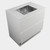 Modern Laundry Base Kit 900 2 Drawers White Kordura Top With Stainless Steel Sink White Gloss