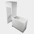 Modern Laundry Smart Fit Kit 600 2 Drawers Accessory Cabinet Single Hamper Stacker Kit White Kordura Top With Stainless Steel Sink Custom Colour